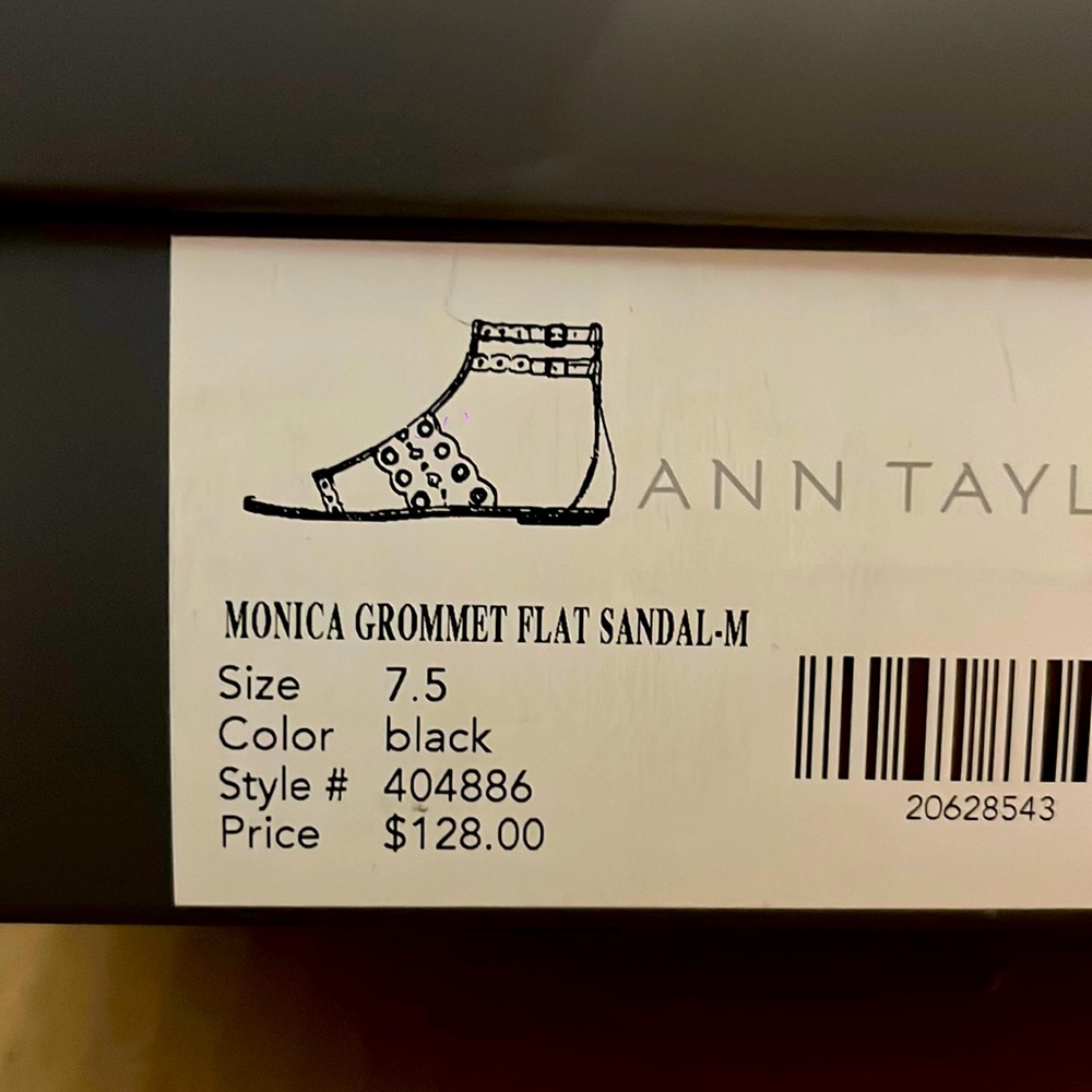 Never worn Ann Taylor black sandals